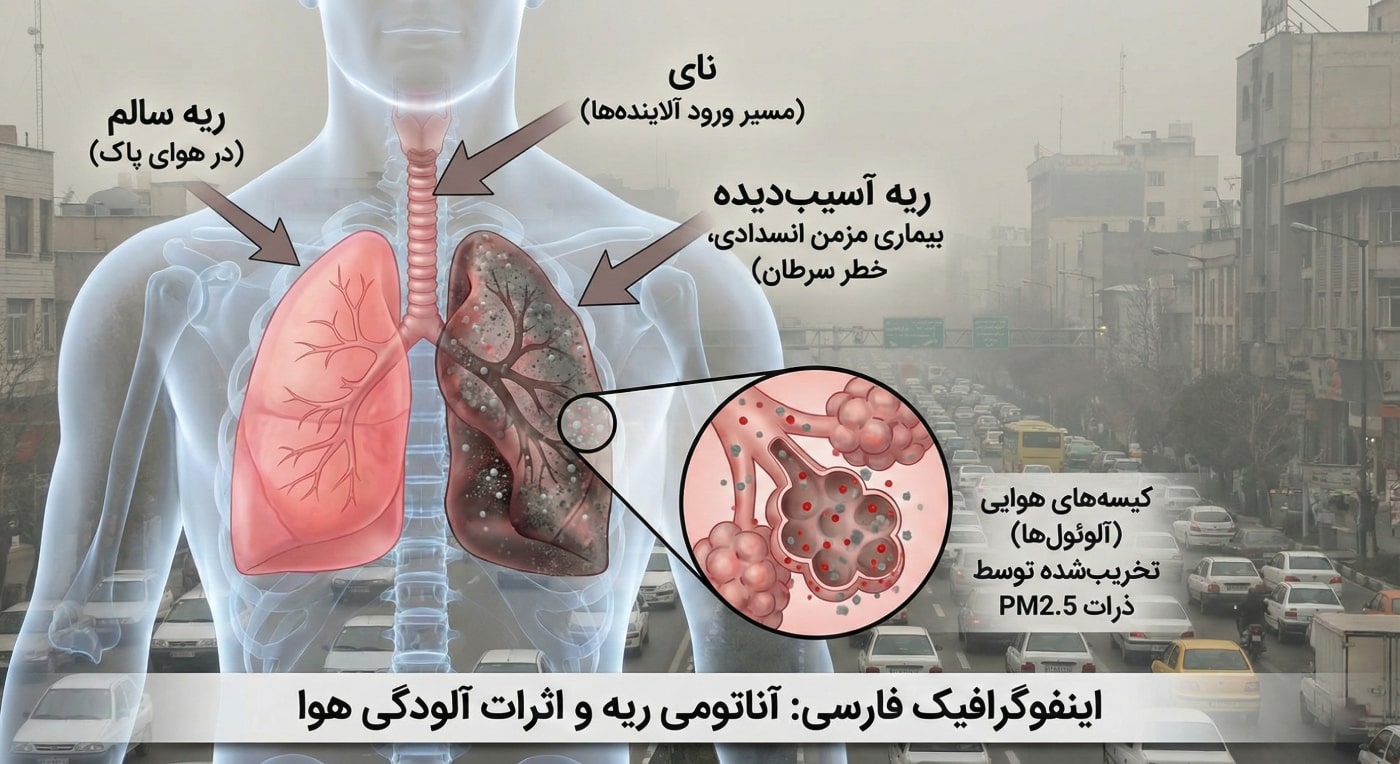 آلودگی هوا چیست و چه چیزی تنفس می‌کنیم؟ |‌ مرکز پرستاری توانا